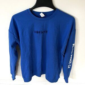 Men's Tultex HopWtr Logo Blue Sweatshirt Size M